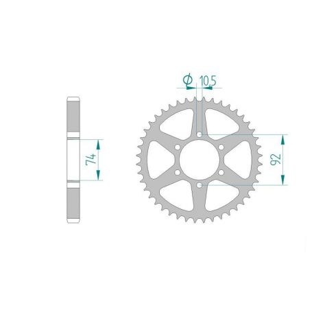 Kit Chaine DC YAMAHA XJ 550 (4V8) (1981-1983) 4V8