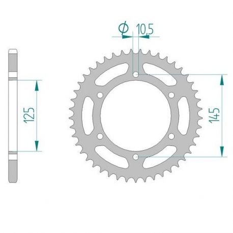 Kit Chaine DC YAMAHA XJ 600 S (DIVERSION 4BR) (1992-2002) DIVERSION 4BR