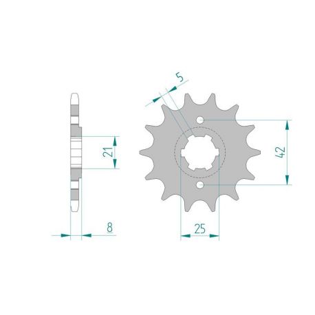 Kit Chaine DC YAMAHA XT 600 (43F/49H) (1984-1986) 43F/49H