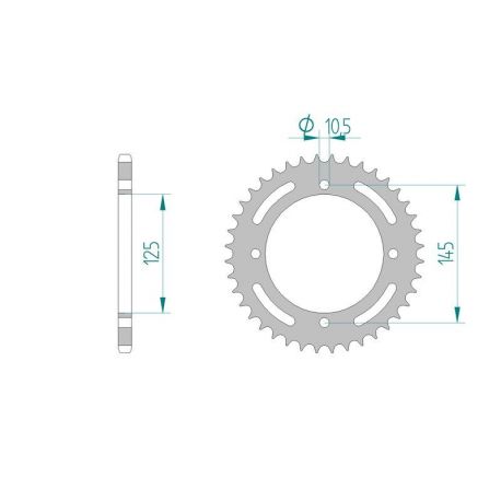 Kit Chaine DC YAMAHA XT 600 Z TENERE (3AJ DISQUE) (1988-1989) 3AJ DISQUE