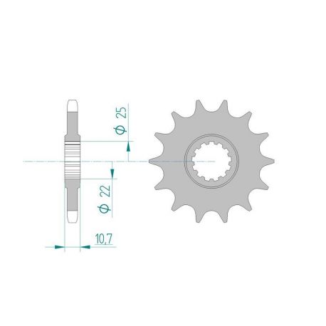 Kit Chaine DC YAMAHA YZF 600 R6 (1JS) (2006-2013) 1JS