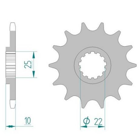 Kit Chaine DC YAMAHA XT 660 ZA ABS (2B2) (2011-2013) 2B2