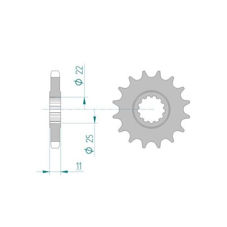 Kit Chaine DC YAMAHA FZX 750 (4AM) (1992-1997) 4AM