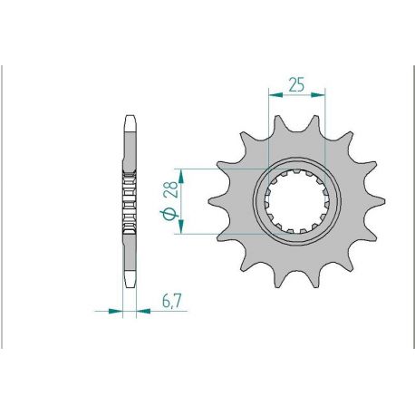 Kit Chaine DC YAMAHA YFZ 450-R (2009-2013)