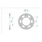 Kit chaine AFAM acier DUCATI 900 MONSTER IE pas 520 2002 à 2002