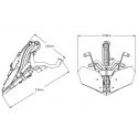 Support bulle MEM PUIG pour YAMAHA MT-09 schema Support bulle MEM PUIG pour YAMAHA MT-09 schema