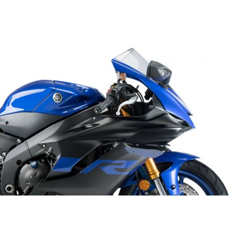 Ailerons Downforce pour YAMAHA YZF-R6 2019 bleu coté