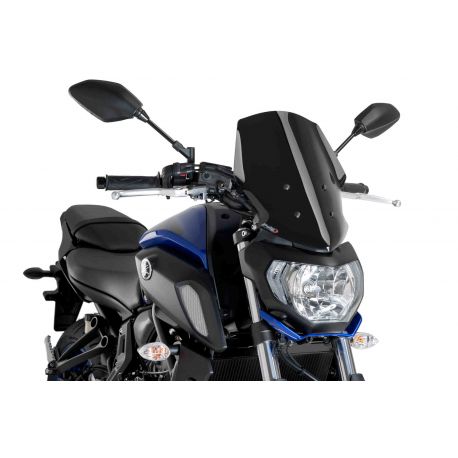 Saute vent PUIG Naked new génération TOURING pour YAMAHA MT-07 2019 noir