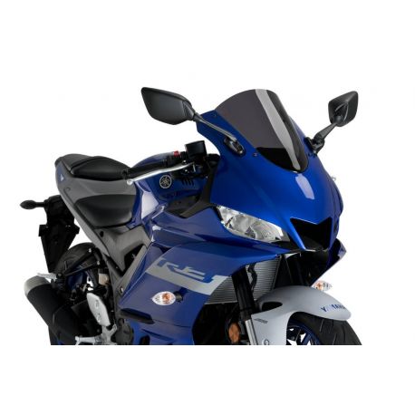 Bulle R-Racer PUIG pour YAMAHA YZF R3 2019 fumé foncé