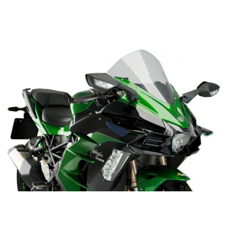 Ailerons Downforce pour KAWASAKI H2 SX 2019 bleu coté