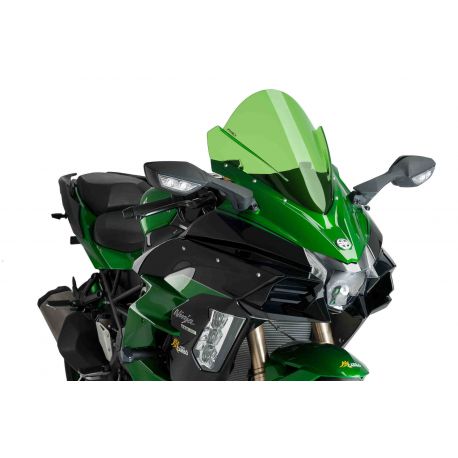 Bulle racing PUIG pour KAWASAKI NINJA H2 SX verte