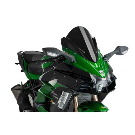 Bulle racing PUIG pour KAWASAKI NINJA H2 SX noire