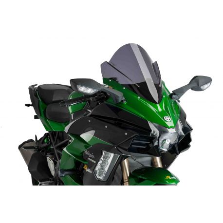 Bulle racing PUIG pour KAWASAKI NINJA H2 SX fume foncé