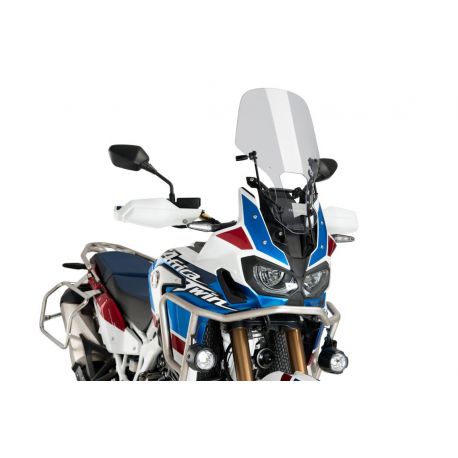 Support bulle MEM PUIG pour HONDA CRF1000L Africatwin avec bulle origine position haute