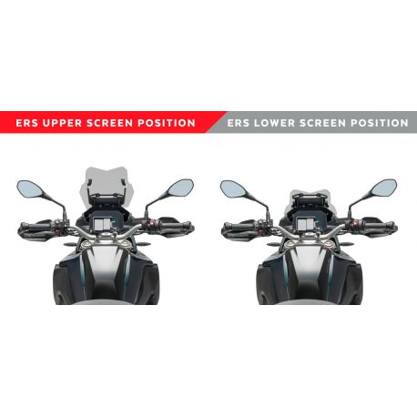 Kit PUIG electrique pour bulle BMW F750 GS 2020 vue pilote haut Kit PUIG electrique pour bulle BMW F750 GS 2020 vue pilote haut