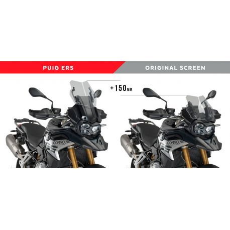 Kit PUIG electrique pour bulle BMW F750 GS 2020 comparatif 3/4 Kit PUIG electrique pour bulle BMW F750 GS 2020 comparatif 3/4