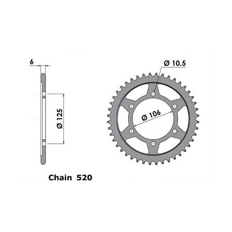 Kit chaine AFAM acier TRIUMPH 900 900 STREET TWIN 2016 à 2016 couronne