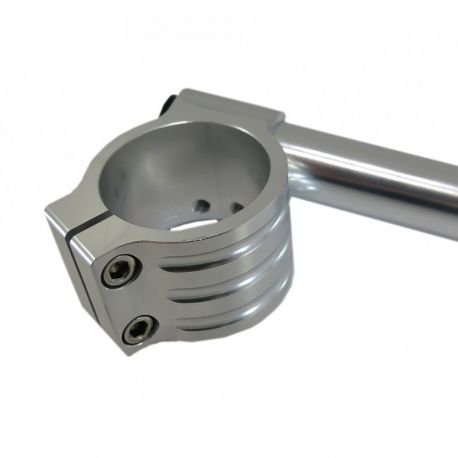 Guidon bracelet BRAZOLINE sur tube de fourche gros plan Guidon bracelet BRAZOLINE sur tube de fourche gros plan