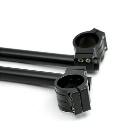 Guidon bracelet noir BRAZOLINE sur tube de fourche details Guidon bracelet noir BRAZOLINE sur tube de fourche details