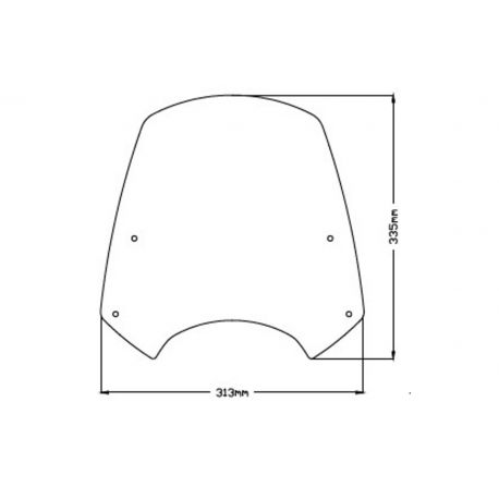 Saute vent PUIG Naked new generation Sport INDIAN FTR 1200 dimensions