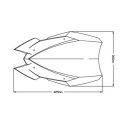 Saute vent PUIG NAKED NEW Génération pour KAWASAKI Z650 2020 dimensions