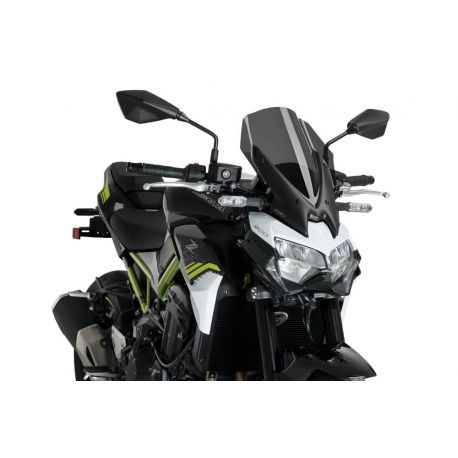 Saute vent PUIG NAKED NEW Génération touring pour KAWASAKI Z900 2020 fumé foncé