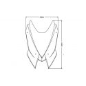 Saute vent PUIG NAKED NEW GénérationSport pour KAWASAKI Z900 2020 dimensions