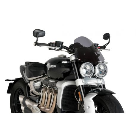 Saute vent PUIG NAKED NEW Génération touring pour Triumph Rocket 3 fumé foncé