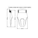 Bulle Touring avec visière PUIG pour Honda CRF1100 L Africa Twin dimensions position haute