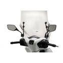 Pare brise T X Honda Scoopy SH 125 gros plan