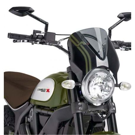 Saute vent PUIG Retrovision pour DUCATI Scrambler Classic vert