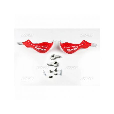 Protège mains Intégral avec kit de montage rouge Protège mains Intégral avec kit de montage rouge