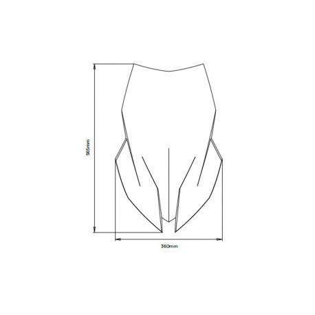 Bulle Touring PUIG  pour BMW F900XR 2020 dimension