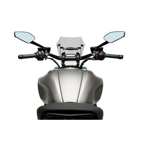 Saute vent Naked new generation sport réglable DUCATI DIAVEL 1260 coté pilote