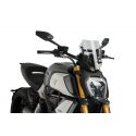 Saute vent Naked new generation sport réglable DUCATI DIAVEL 1260 fumé claire