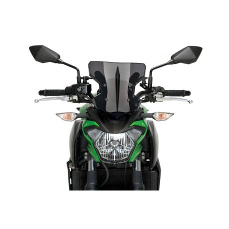 Pare brise Puig SHARK pour Kawasaki Z 650 vue de face
