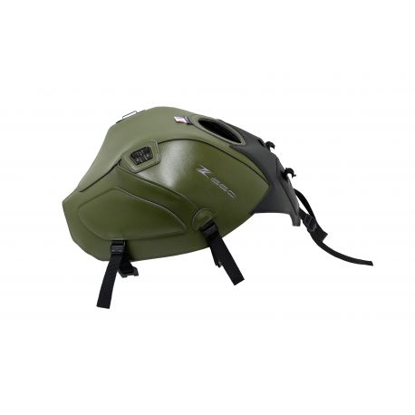 Protège réservoir BAGSTER KAWASAKI Z650 noir mat vert aventure