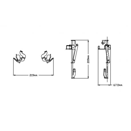 Support bulle MEM PUIG avec bulle Touring pour Yamaha Ténéré 700