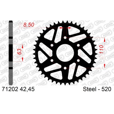 Kit Chaine DC KTM DUKE 125 2014 a 2019