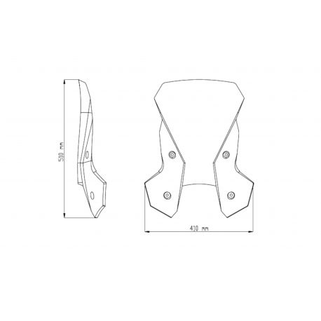 Bulle Touring PUIG pour KTM 1050 ADVENTURE 1190 ADVENTURE 1290 SUPER ADVENTURE