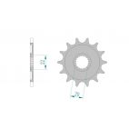 Kit chaine AFAM acier GAS-GAS 250 EC-F 4T pas 520 2010 à 2013