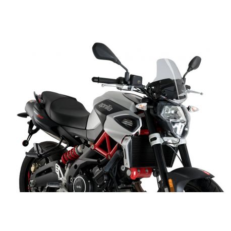 Saute vent Naked new generation sport Aprilia Shiver 750 900 fumé claire