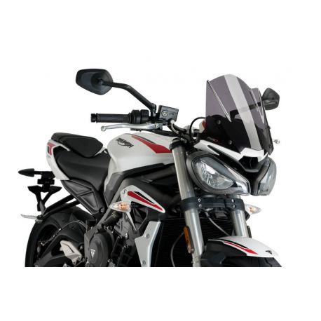 Saute vent Naked new generation sport Triumph street trples S fumé foncé
