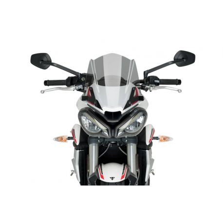 Saute vent Naked new generation sport Triumph street trples S vue de face
