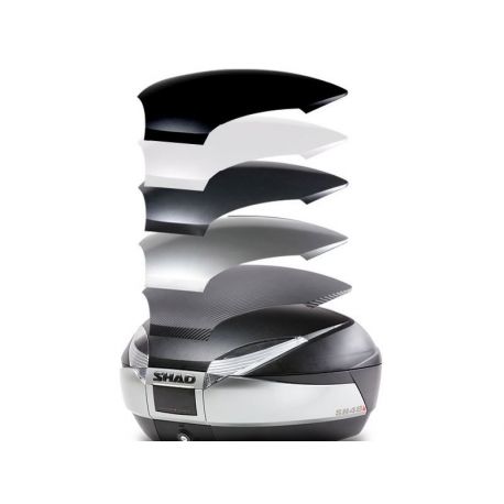 TOP CASE SHAD SH48 pour moto couleur New Titanium TOP CASE SHAD SH48 pour moto couleur New Titanium