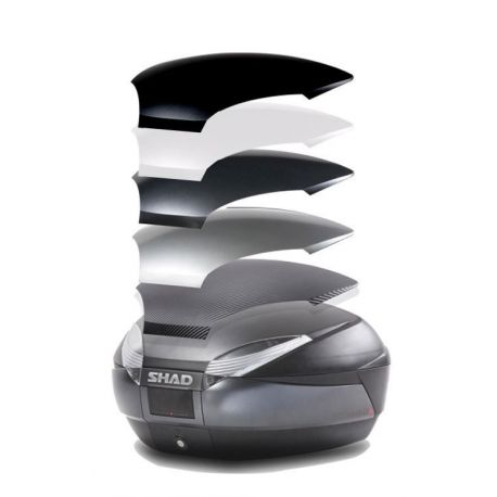 TOP CASE SHAD SH48 pour moto couleur Gris foncé coloris