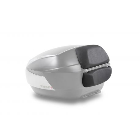 TOP CASE SHAD SH48 pour moto couleur Gris foncé dosseret TOP CASE SHAD SH48 pour moto couleur Gris foncé dosseret