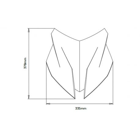 Bulle Sport PUIG pour BMW S1000 XR dimensions Bulle Sport PUIG pour BMW S1000 XR dimensions