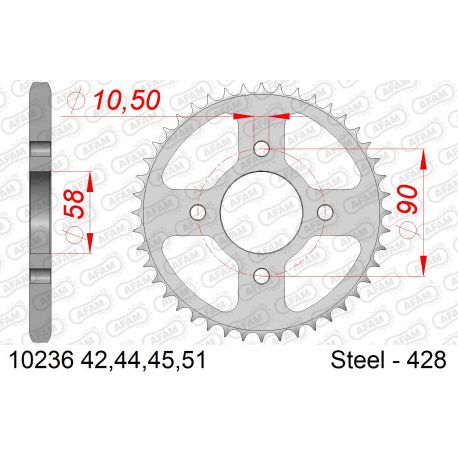 Kit chaine DID  ACIER HONDA CBR 125 R   B,C,D,E 2011 à 2016
