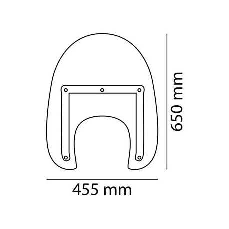 Pare brise PUIG América I universel dimensions